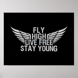 FLY HIGH anpassningsbar poster