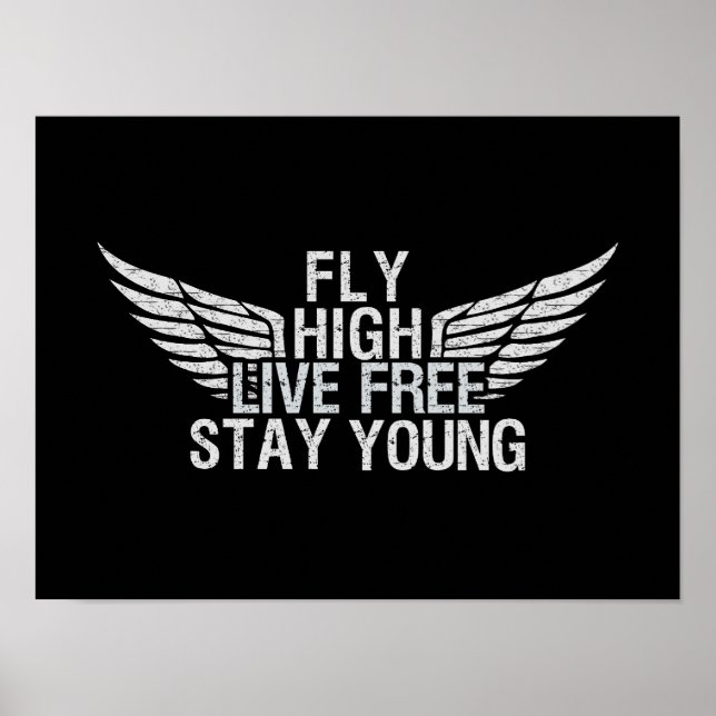 FLY HIGH anpassningsbar poster (Framsidan)