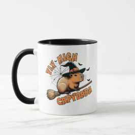 Fly High Capybara Halloween Mugg