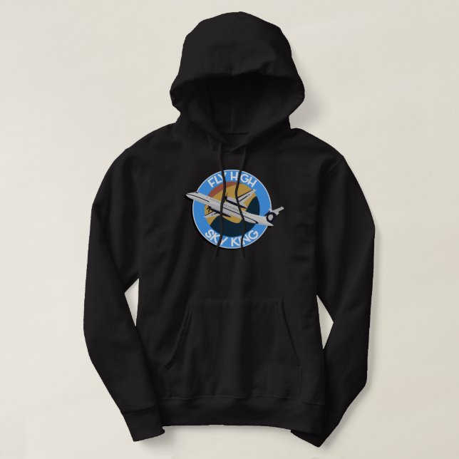 Fly High, Himlar Kung Essential T Shirt Hoodie (Design framsida)