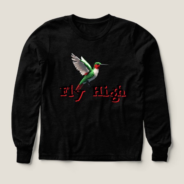 Fly High Hummingbird T Shirt (Design framsida)