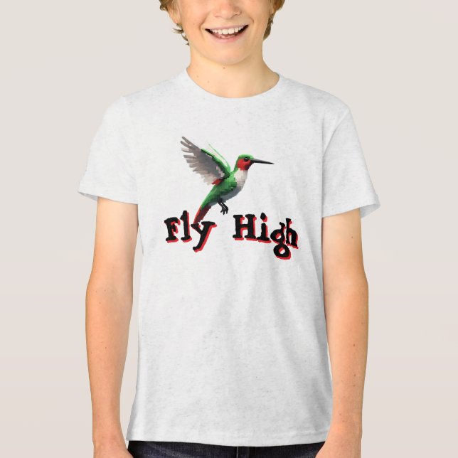 Fly High Hummingbird T Shirt (Framsida)