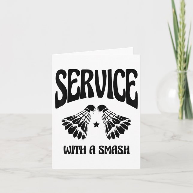 Fly High med varje Shuttle Badminton Player Shutt Kort (Framsida)