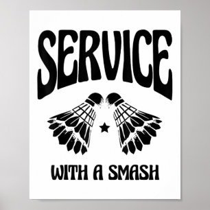 Fly High med varje Shuttle Badminton Player Shutt Poster