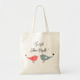 Fly high Modern Uplifting Positive Quote tote bag Tygkasse
