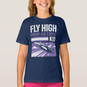 Fly High - stolt Luft Force Kid T Shirt