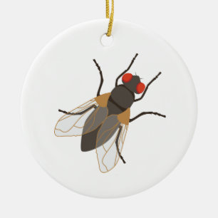 Fly Julgransprydnad Keramik