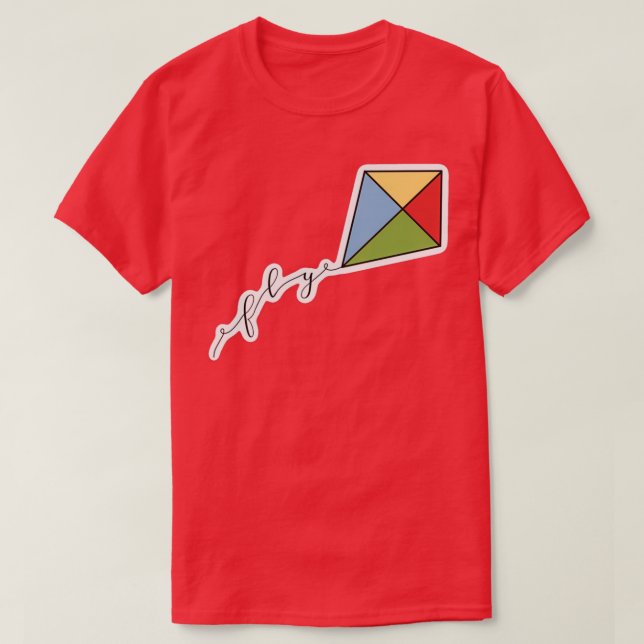 Fly Kite-design T Shirt (Design framsida)