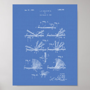 Fly Krok 1924 Patent Art Blueprint Poster