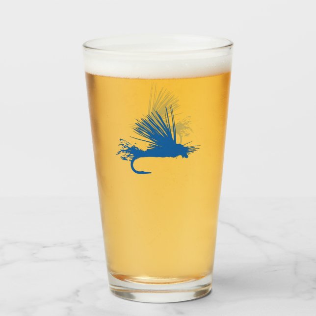 Fly Master - Blue Pint Glass Glaskopp (Framsida fylld)
