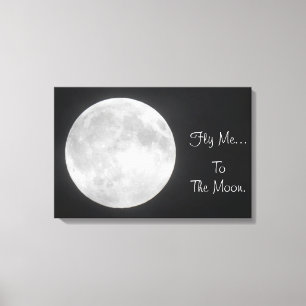 Fly Me to Måne - Full Moon Split Kanvastryck