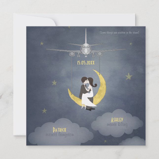 Fly Me to The Moon 2 Inbjudningar (Framsida)