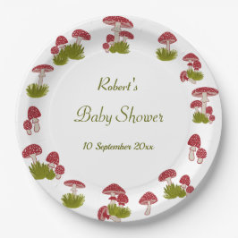 Fly Mushroom Goblincore Garden Green Baby Shower  