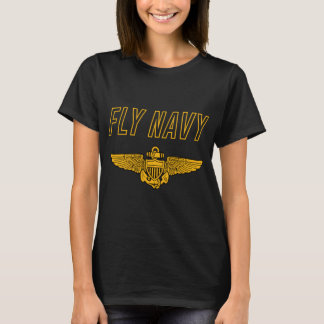 Fly Navy Sweatshirt Classic Navy Pilot Vingar T Shirt