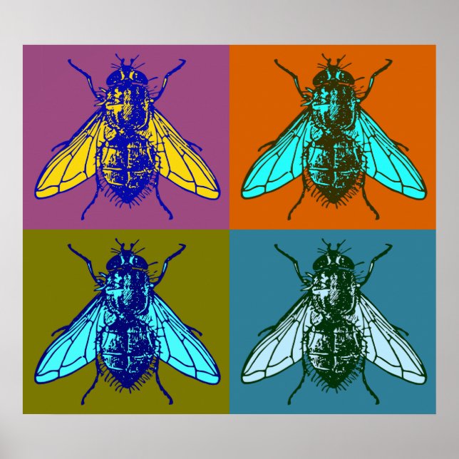 Fly Pop Art Poster (Framsidan)