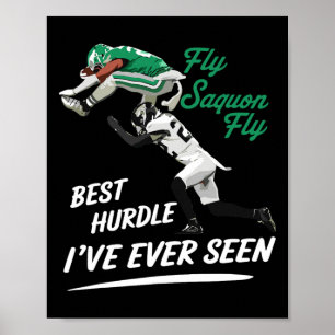 Fly Saquon Fly Best Hundle jag nånsin sett Eagles Poster