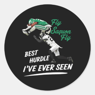 Fly Saquon Fly Best Hundle jag nånsin sett Eagles Runt Klistermärke