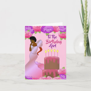 Fly Sister African American Birthday Card Kort