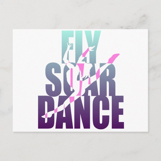 Fly Soar Dance Vykort (Framsida)