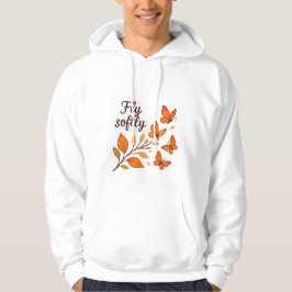 Fly Softly Autumn Butterflies Manar's Hoodie