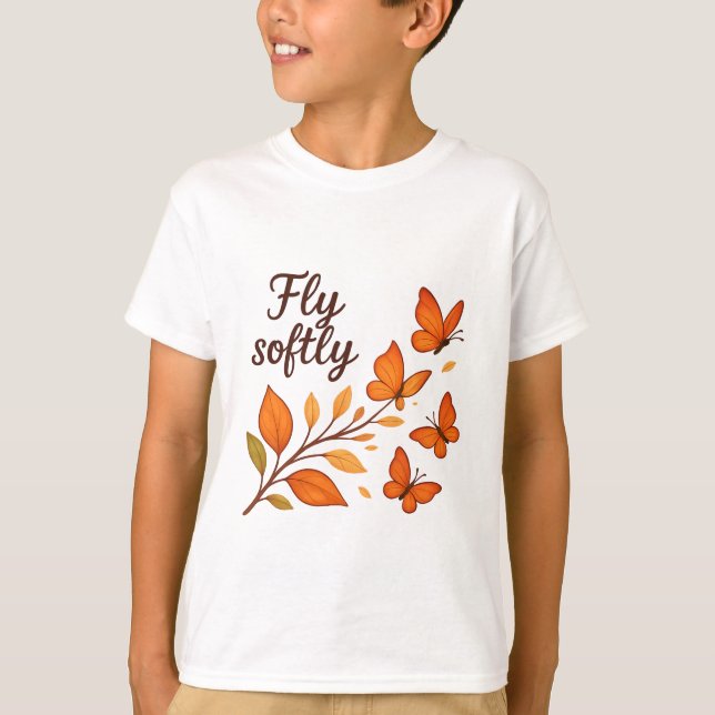 Fly Softly Kids’ T-Shirt (Framsida)