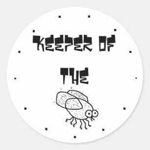 Fly Stickers innehavare Runt Klistermärke