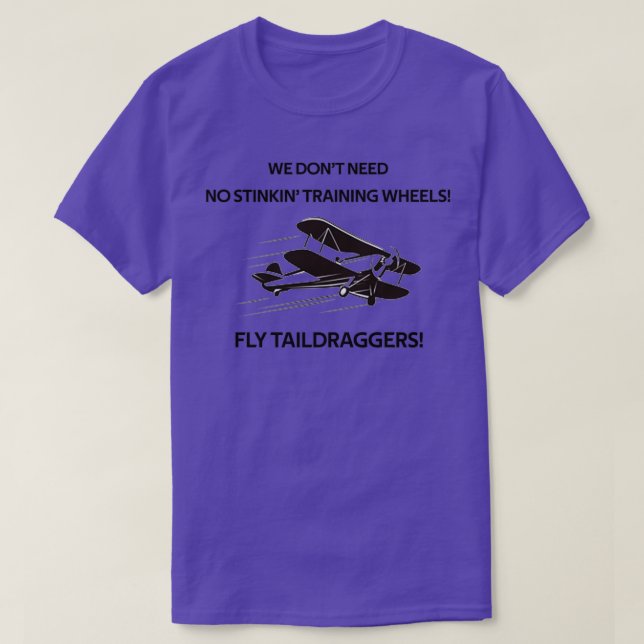Fly Taildraggers T Shirt (Design framsida)