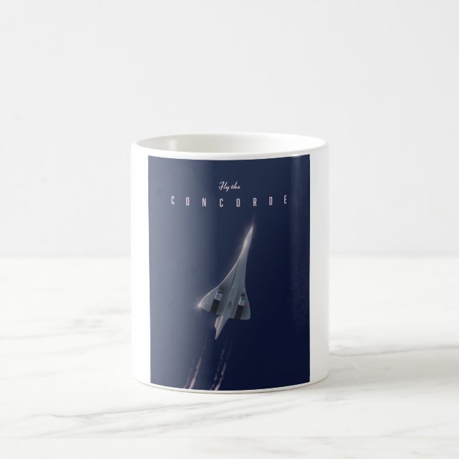 Fly the Concorde Travel-affisch Kaffemugg (Center)
