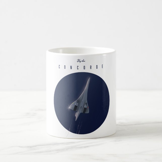 Fly the Concorde Travel-affisch Kaffemugg (Center)