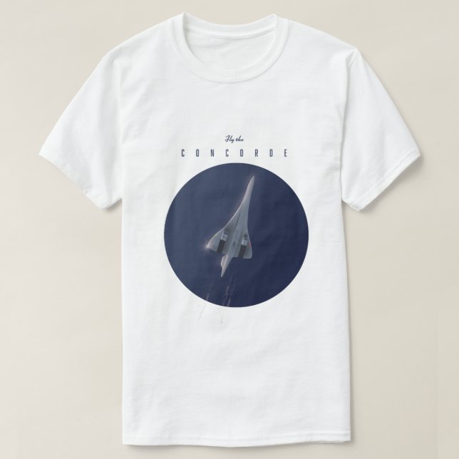 Fly the Concorde Travel-affisch T Shirt (Design framsida)