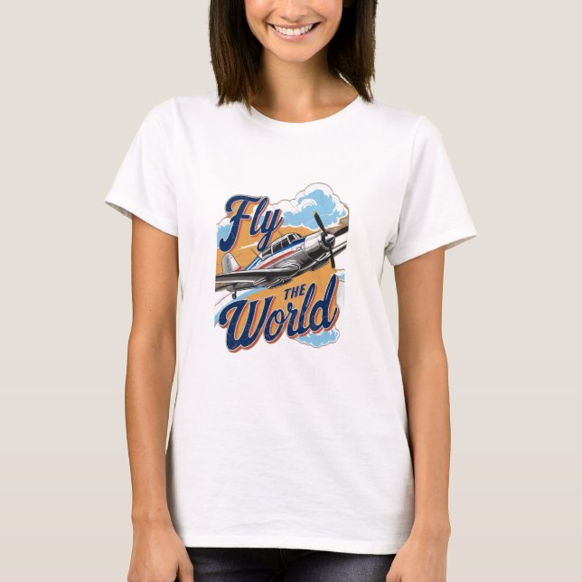 Fly the World T Shirt (Framsida)