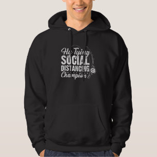 Fly Tying Social Avstånd Champion Flygfiske F Hoodie