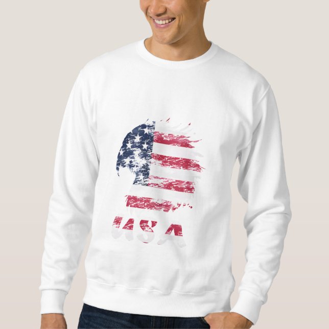 Fly USA - Eagle Pride Edition Lång Ärmad Tröja (Framsida)