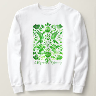 Fly with Grace Inspirational MintGreen Bird T Shirt