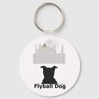 Flyball Hund Nyckelring