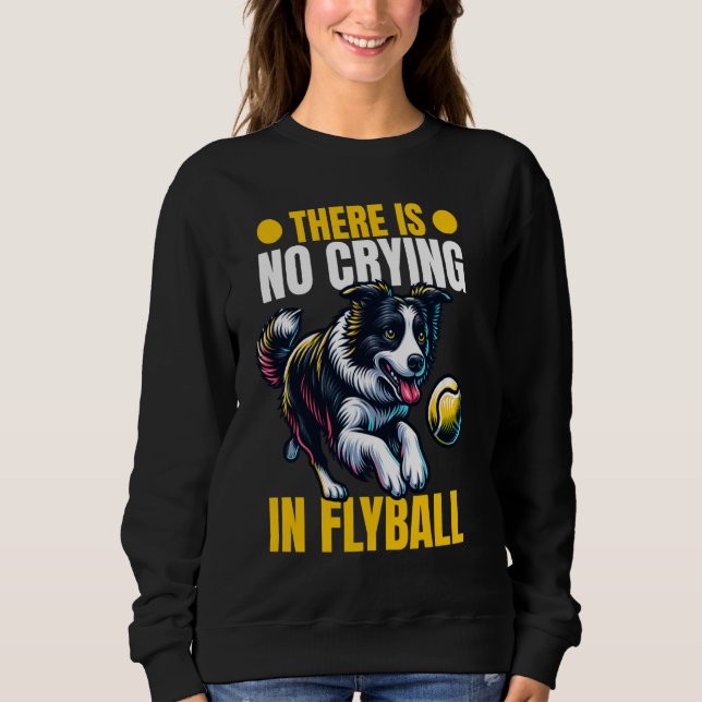 Flyball Hund Parkour Gräns Collie Flyball T Shirt (Framsida)
