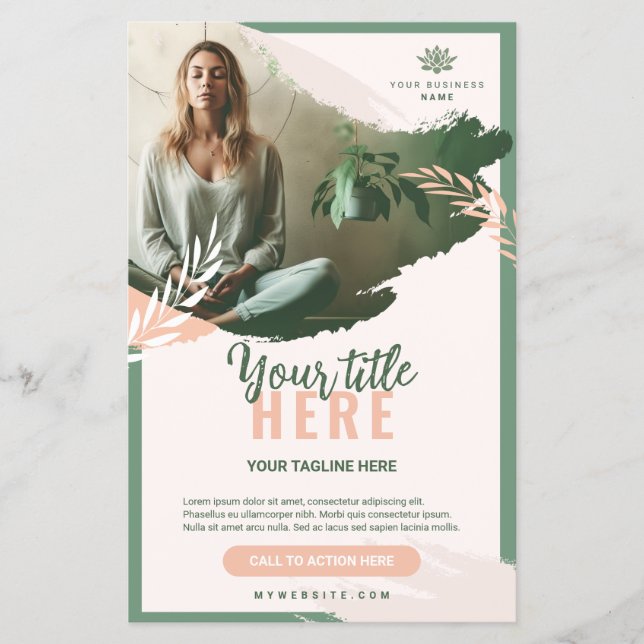 Flyer 14 cm x 21,6 cm Bien-être prospectus 14 (Framsidan)