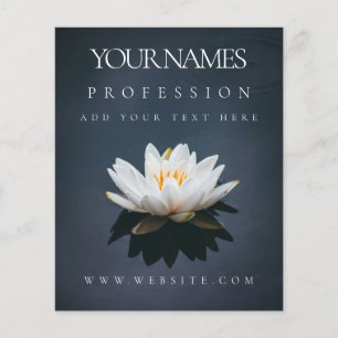 FLYER: AFFÄRSFRÄMJANDE: LOTUS PÅ VATTEN FLYGBLAD