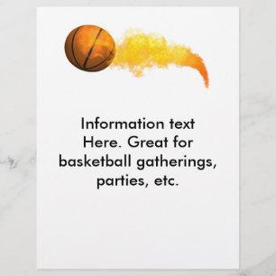 Flyer Basketball, party, sammankomster osv.