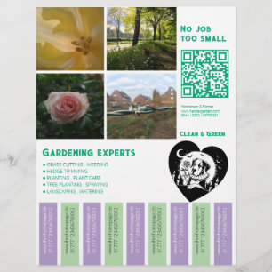 Flyer Blommor Trädgård