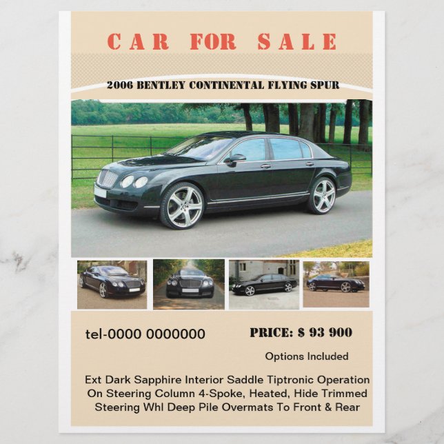 flyer customizable text and photos sale (Framsidan)