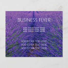 FLYER FÖR AFFÄRSVERKSAMHET: LAVENDER FÄLT