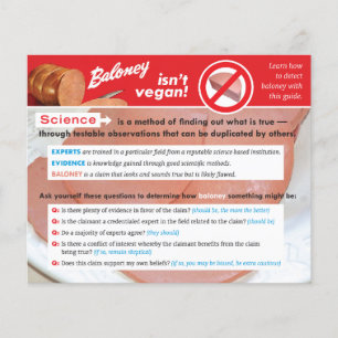 Flyer för Baloney Detection Guide