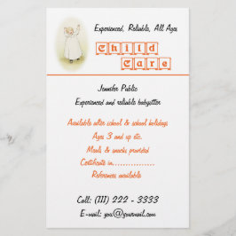 Flyer för barnbarnbarnvakt