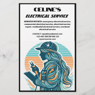 Flyer för elektrisk tjänst