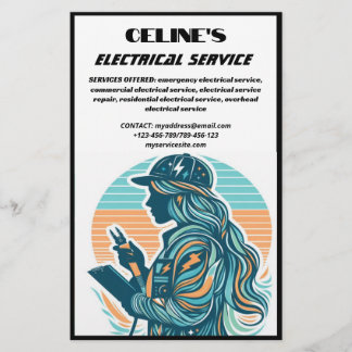 Flyer för elektrisk tjänst
