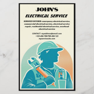 Flyer för elektrisk tjänst