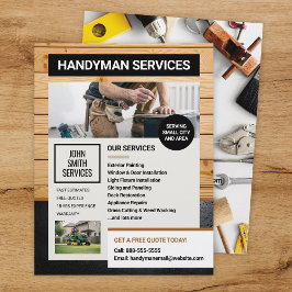 Flyer för handyman Carpenter Home Renovations Serv