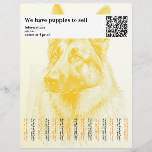 Flyer för minsta personlig för Shepherd-Hund