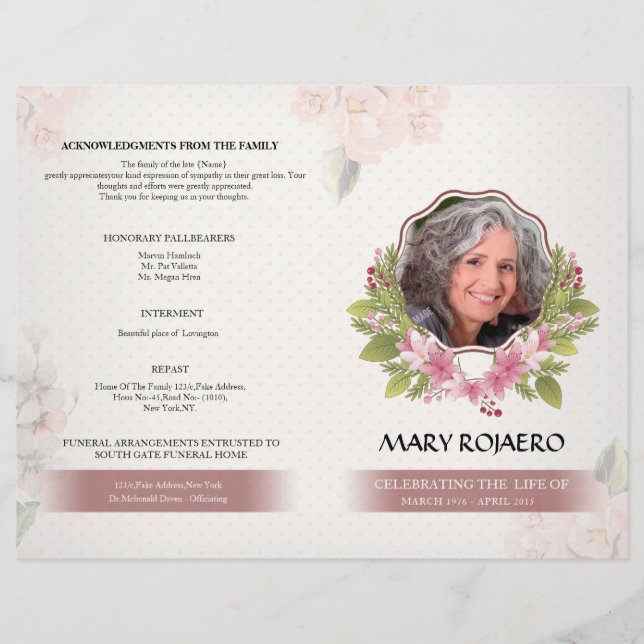 Flyer för serviceprogram för allmän beställning (Framsida)